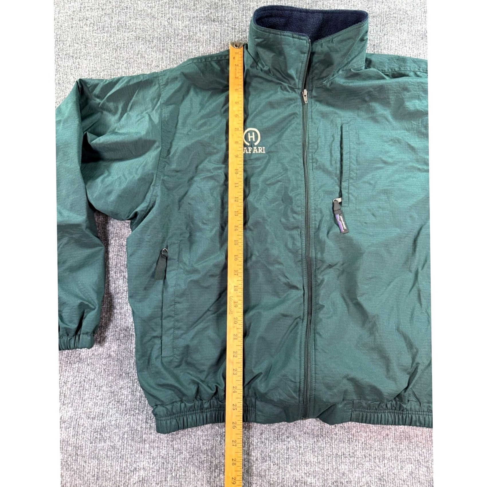 Patagonia Patagonia Shelled Jacket Mens Large Green Full Zip Logo Fleece Lined Ripstop Size US XL / EU 56 / 4 - 6 Thumbnail
