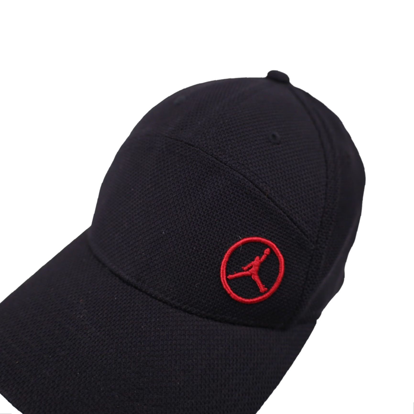 Nike VINTAGE Nike Air Jordan 5 Panel Fitted Hat 5 Panel Black Men S Hat Mens Black 90s Size ONE SIZE - 2 Thumbnail