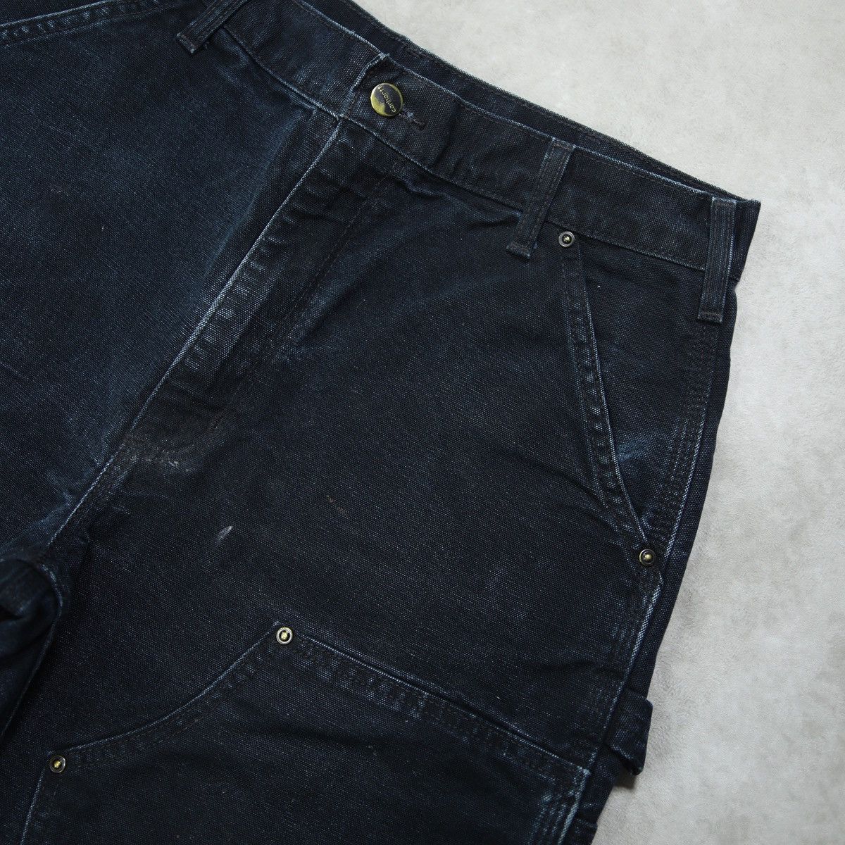 Carhartt RARE Carhartt x Chrysler IFD Faded Black Double Knee Pant Size US 30 / EU 46 - 15 Thumbnail