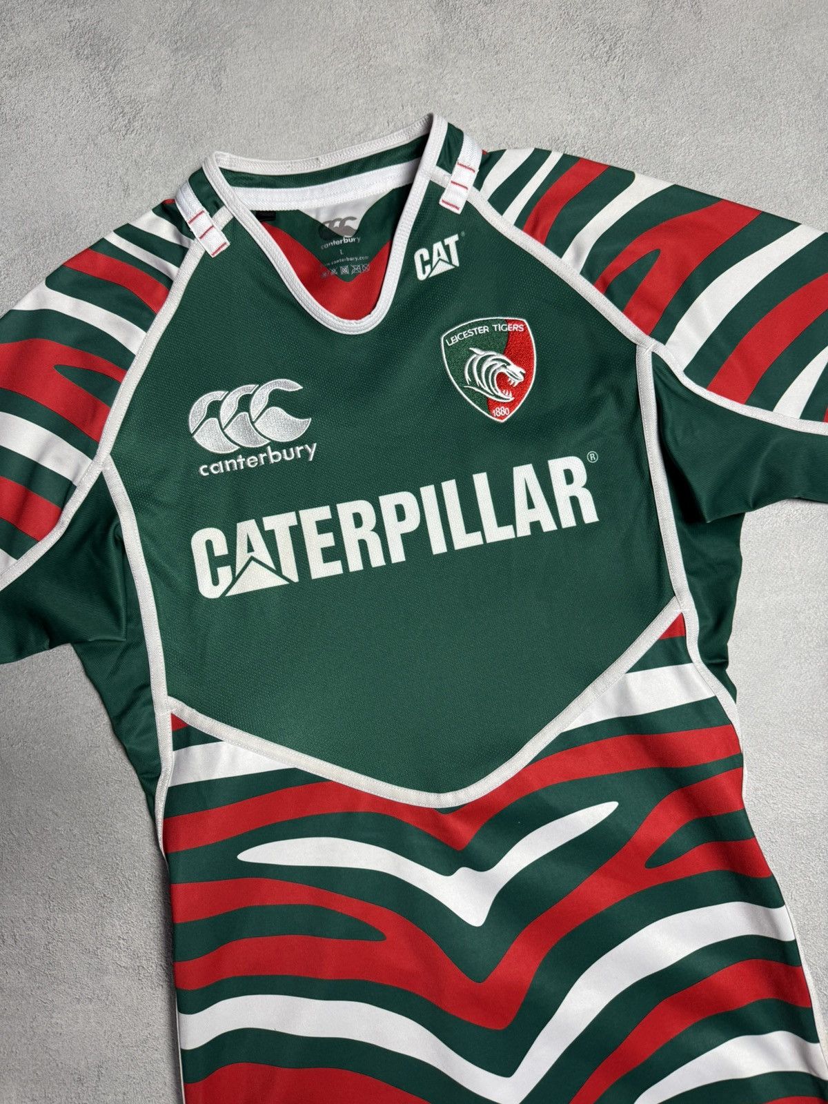 Canterbury of New Zealand Leicester Tigers 2012 2013 Rugby Shirt Jersey Canterbury Size US L / EU 52-54 / 3 - 3 Thumbnail