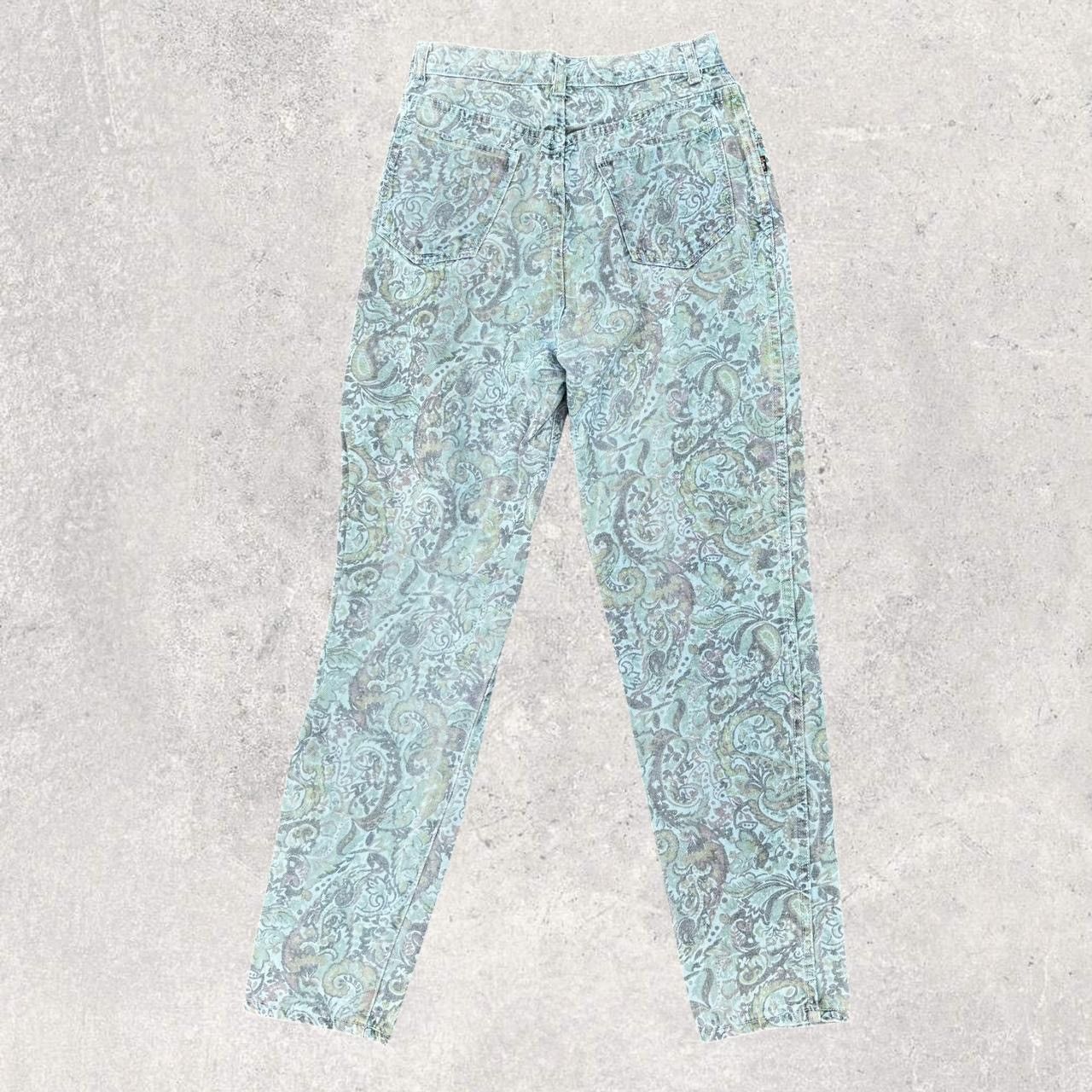 First MFG Co. × Vintage High Waisted Floral Jeans Size 25" / US 0 / IT 36 - 2 Thumbnail