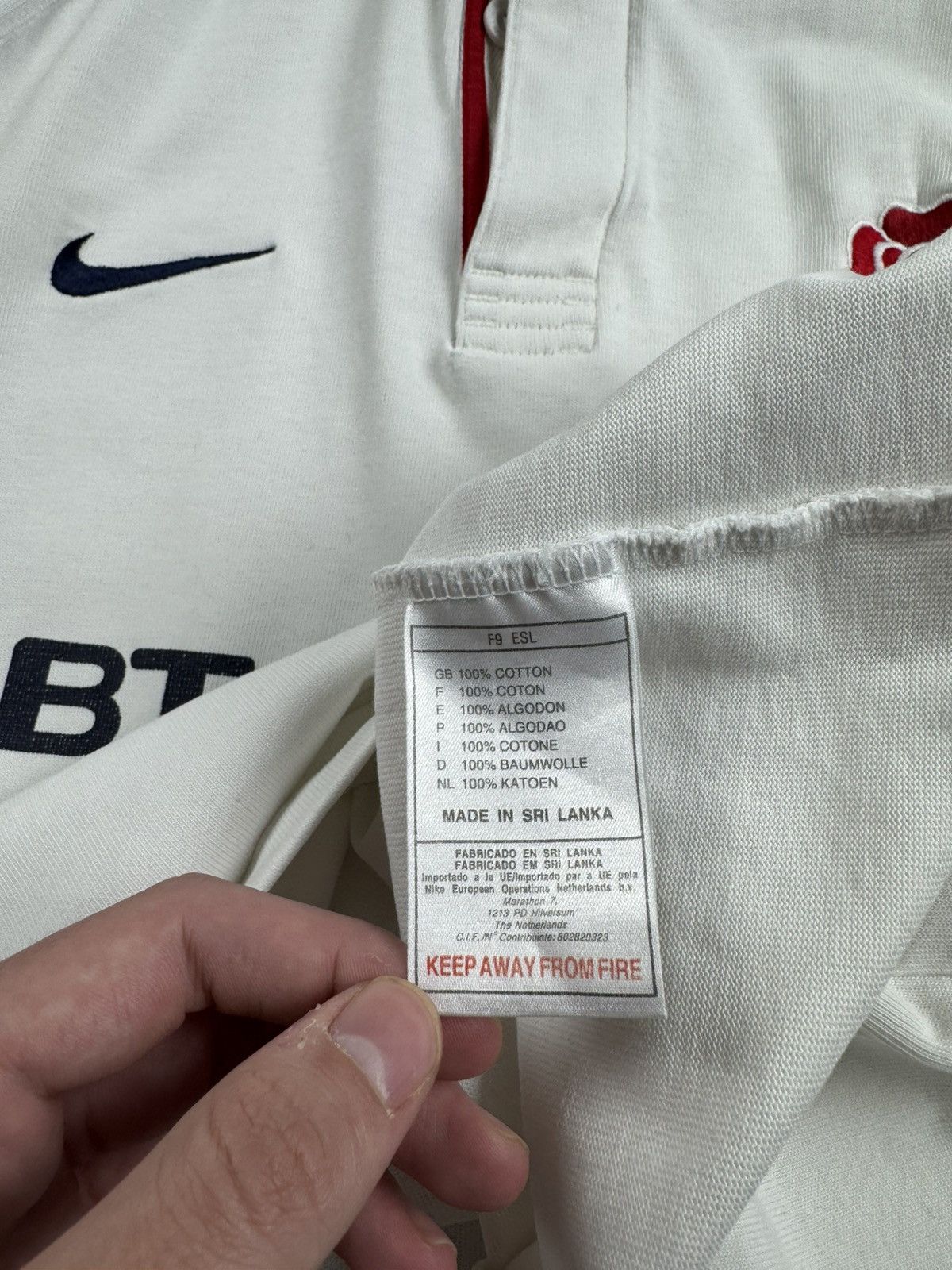 Nike Nike Home Team National 1999/2000 England Polo Jersey T Shirt Size US L / EU 52-54 / 3 - 12 Thumbnail