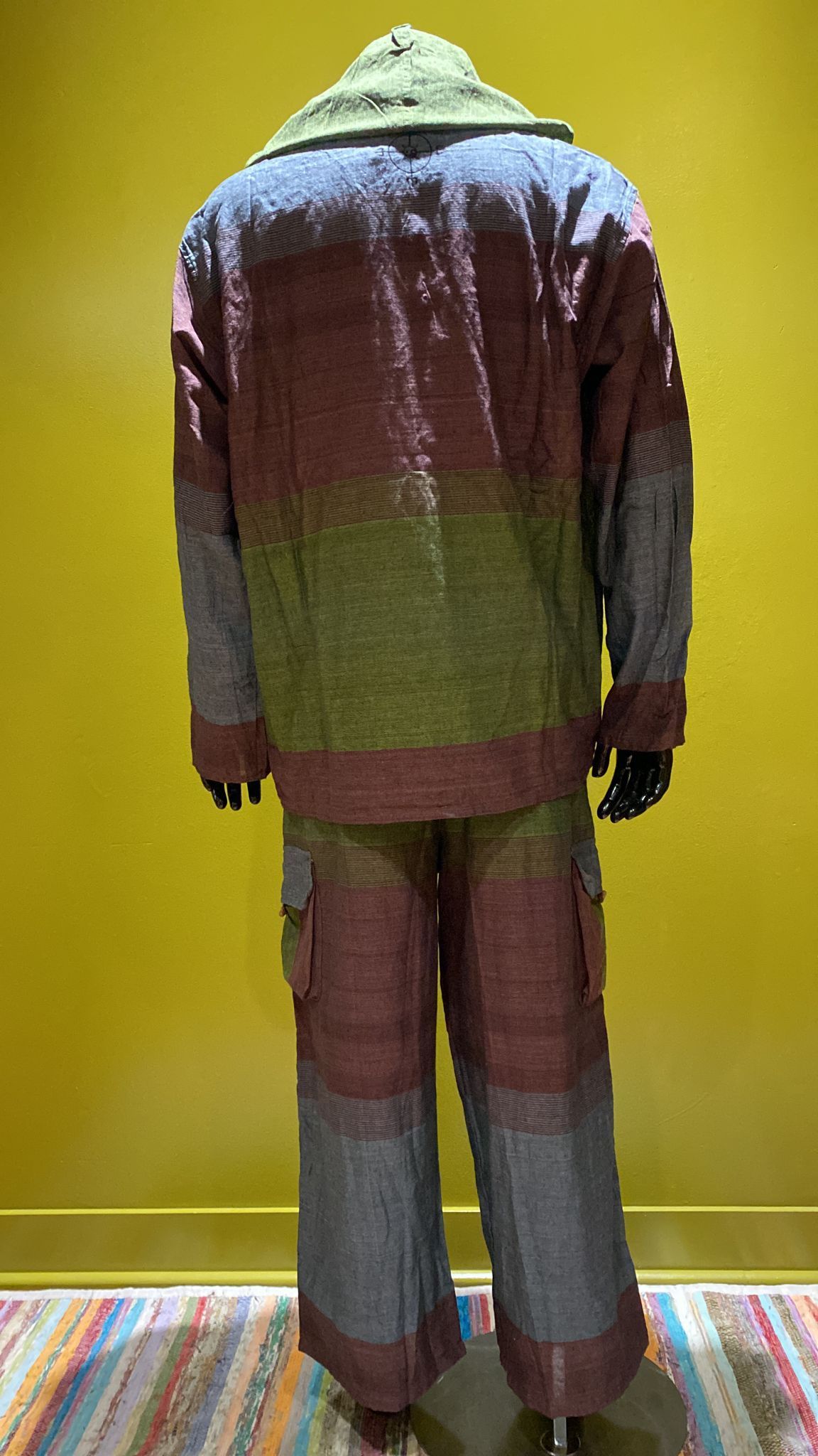 Other Cotton Baja Hoodie With Pocket - Tri Color - Plum - New - M Size US M / EU 48-50 / 2 - 3 Thumbnail
