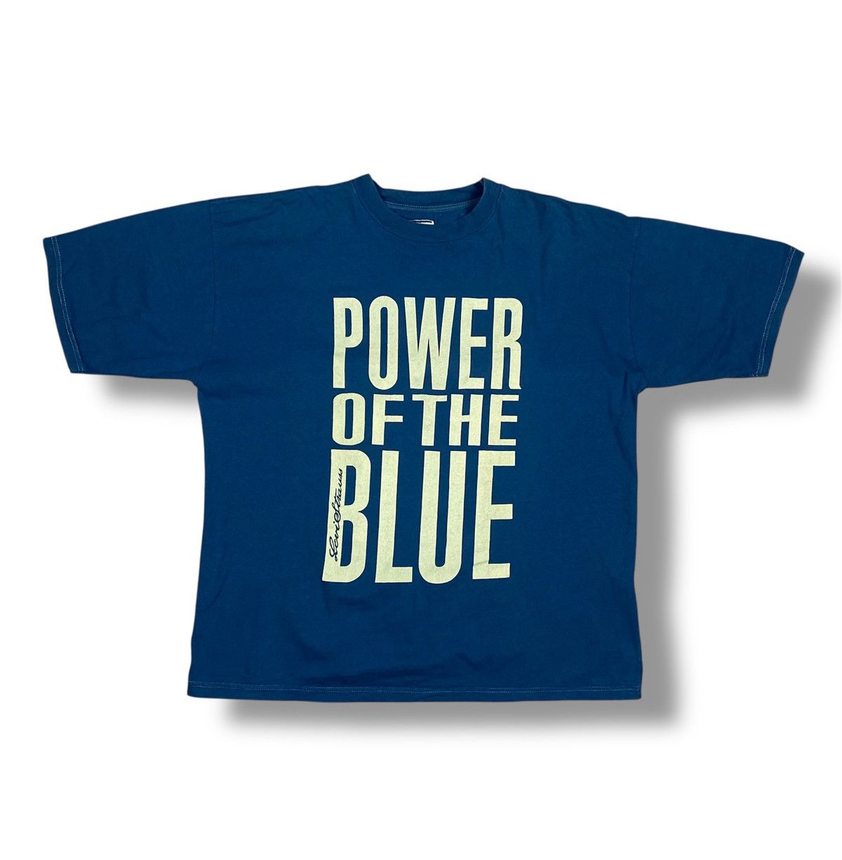 Levi's Vintage Levi’s Power of the Blue Graphic Tee Y2K 90s USA Size US XL / EU 56 / 4 - 1 Thumbnail