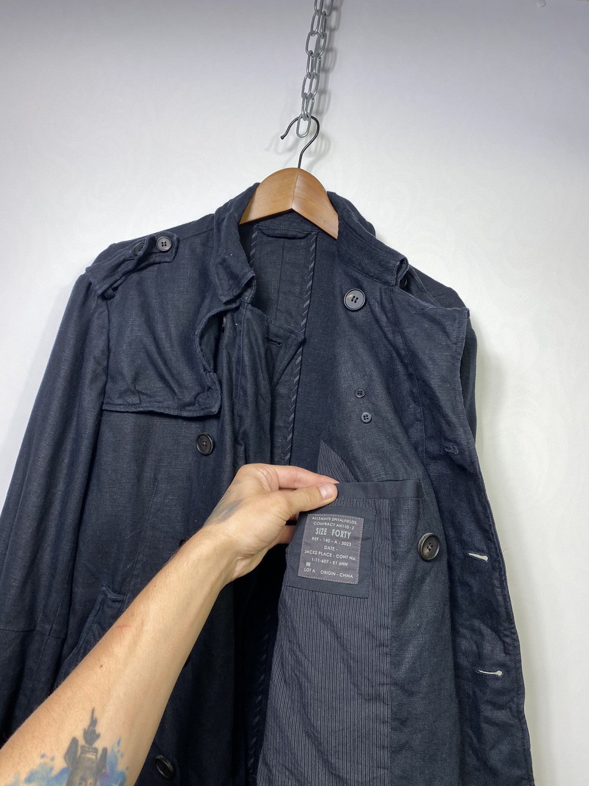 Allsaints Allsaints Spitalfields Double Breasted Linen Revenge Coat Size US M / EU 48-50 / 2 - 6 Thumbnail