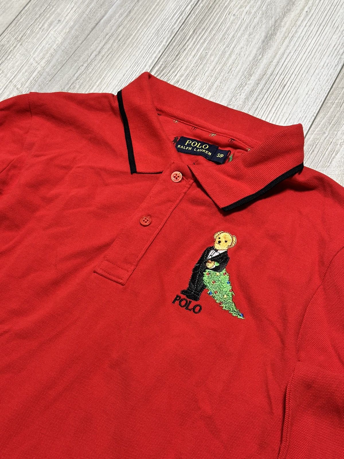 Vintage Vintage Polo Ralph Lauren Bear Long Sleeve Baggy Y2K 90s Size US S / EU 44-46 / 1 - 2 Thumbnail