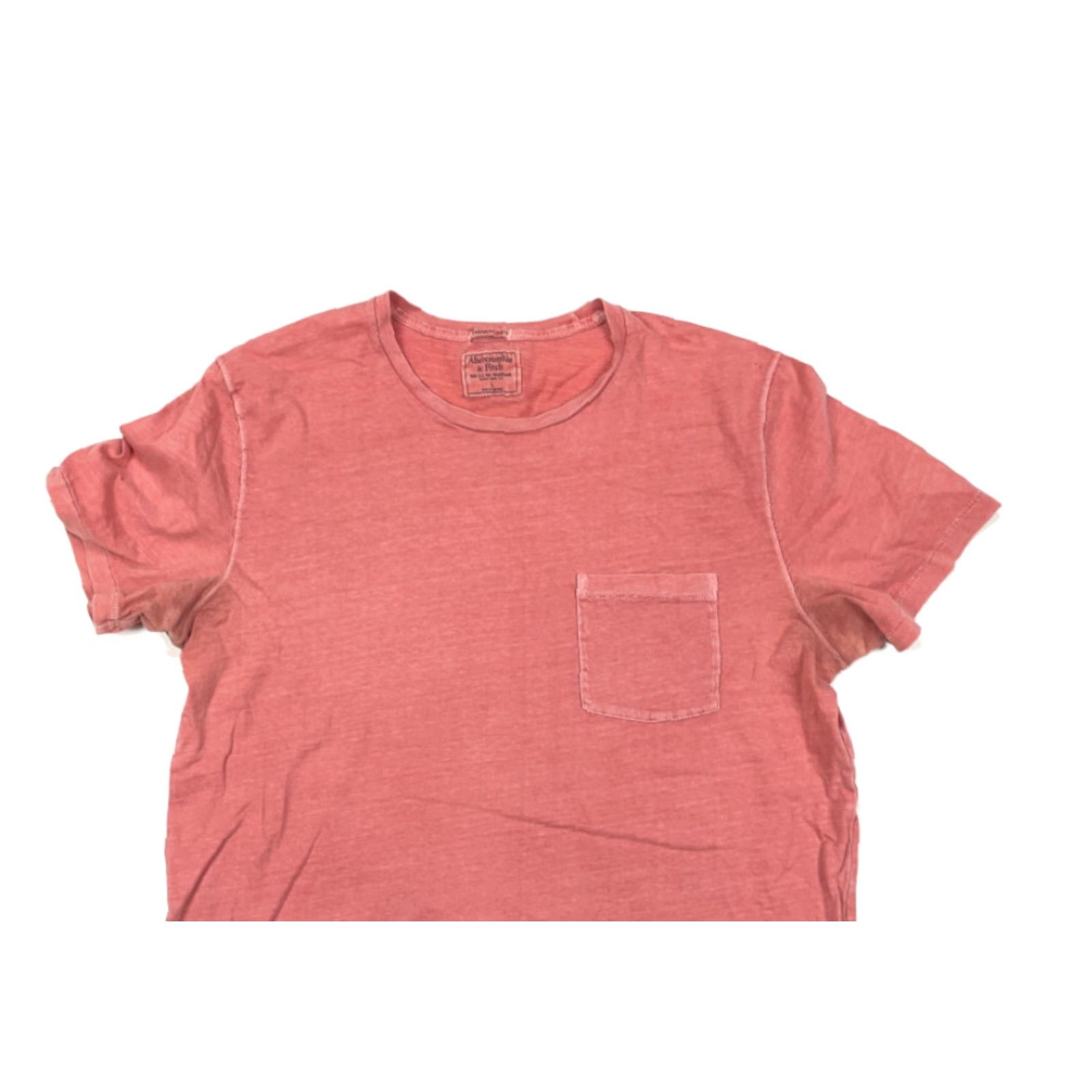 Abercrombie & Fitch VINTAGE Abercrombie & Fitch T-Shirt Men Large Pink Cotton Pocket Classic 80s 90s Size US L / EU 52-54 / 3 - 3 Thumbnail
