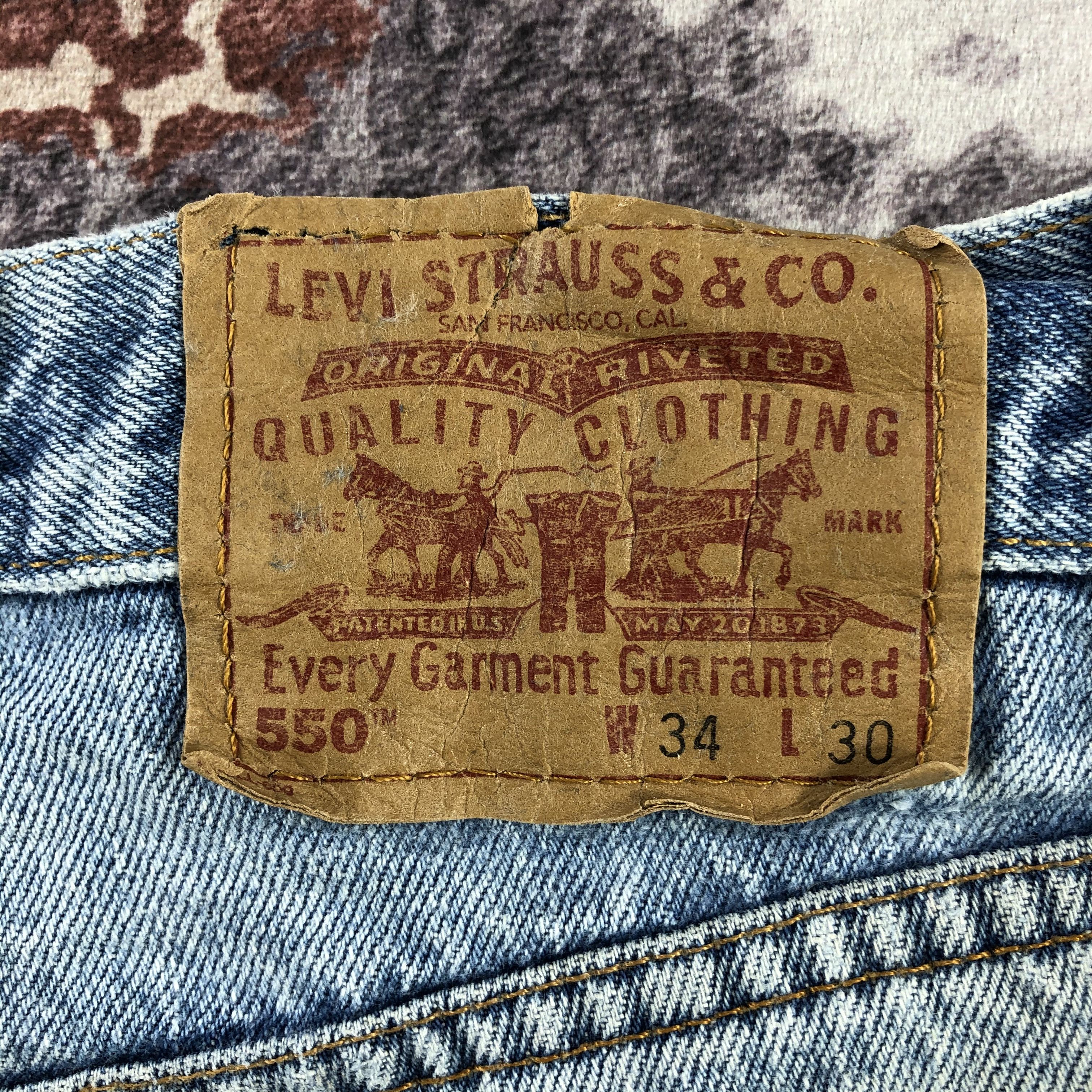 Levi's × Vintage 90s Vintage Blue Wash Levis 550 Jeans-JM2966 Size US 34 / EU 50 - 10 Thumbnail