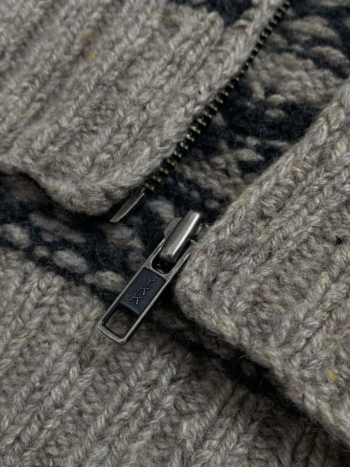 Polo Ralph Lauren × Vintage Vintage Ralph Lauren Wool Hand Knit Reindeer Zip Jacket Size US S / EU 44-46 / 1 - 16 Thumbnail