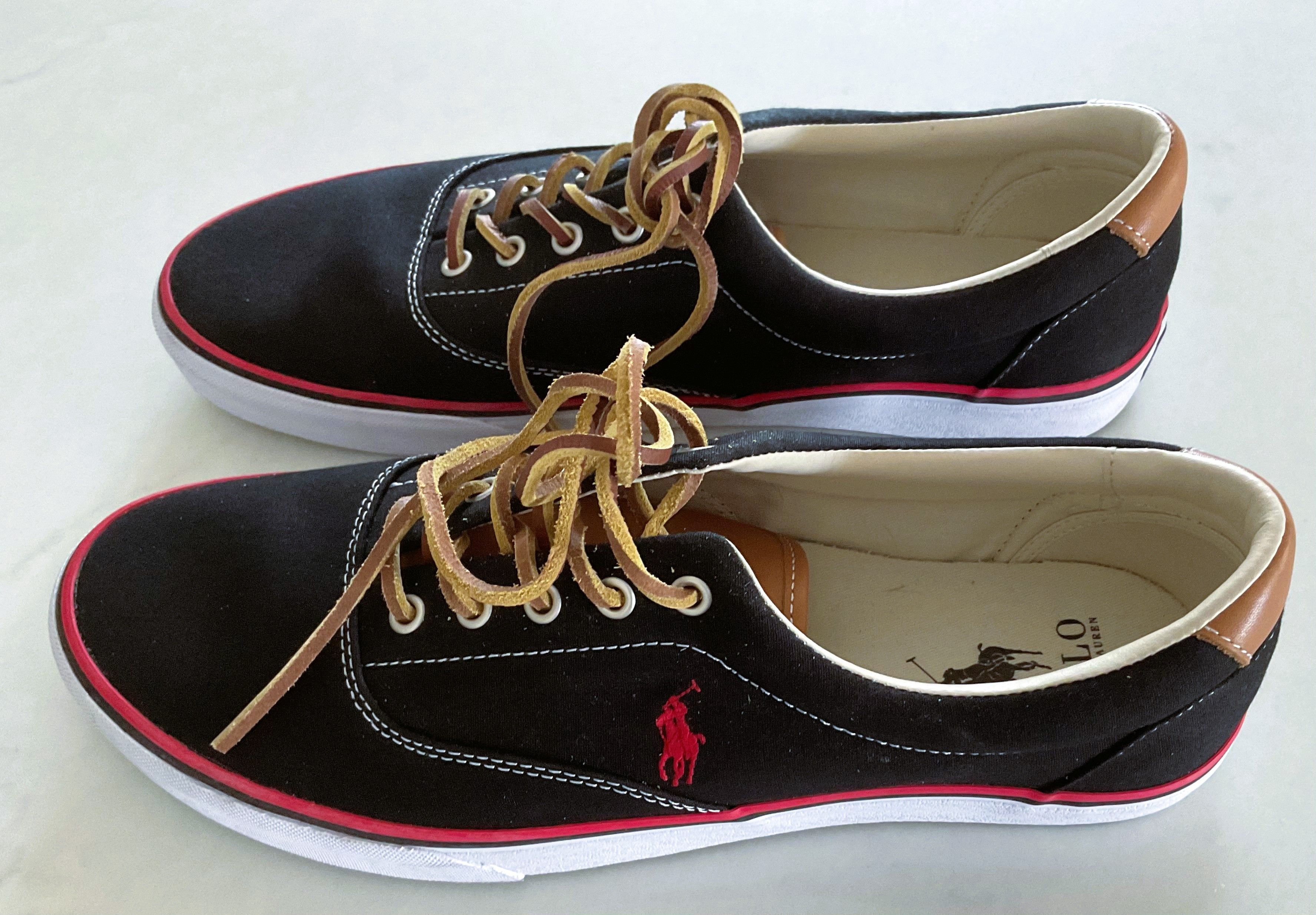 Polo Ralph Lauren Polo Ralph Lauren Keaton Canvas Pony Black Sneakers Size US 13 / EU 46 - 4 Thumbnail