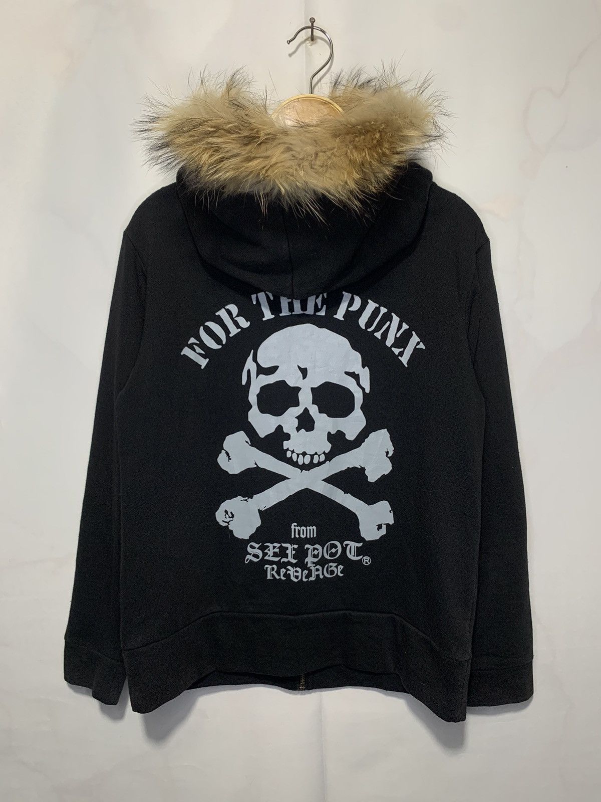 If Six Was Nine Sex Pot Revange PUNK ANARCHY AGAINTS WAR gothic fur hoodie Size US S / EU 44-46 / 1 - 6 Thumbnail
