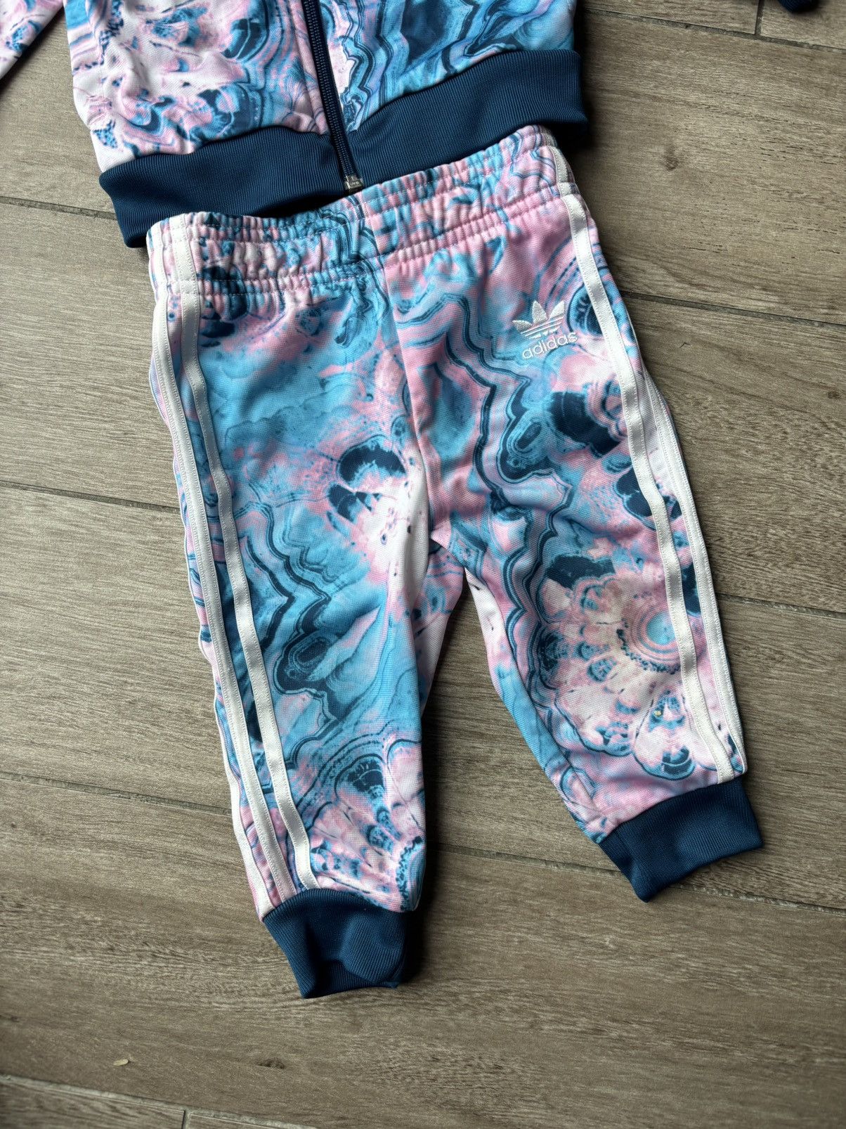 Adidas Adidas Floral Kids Tracksuit Size US XXS / EU 40 - 4 Thumbnail