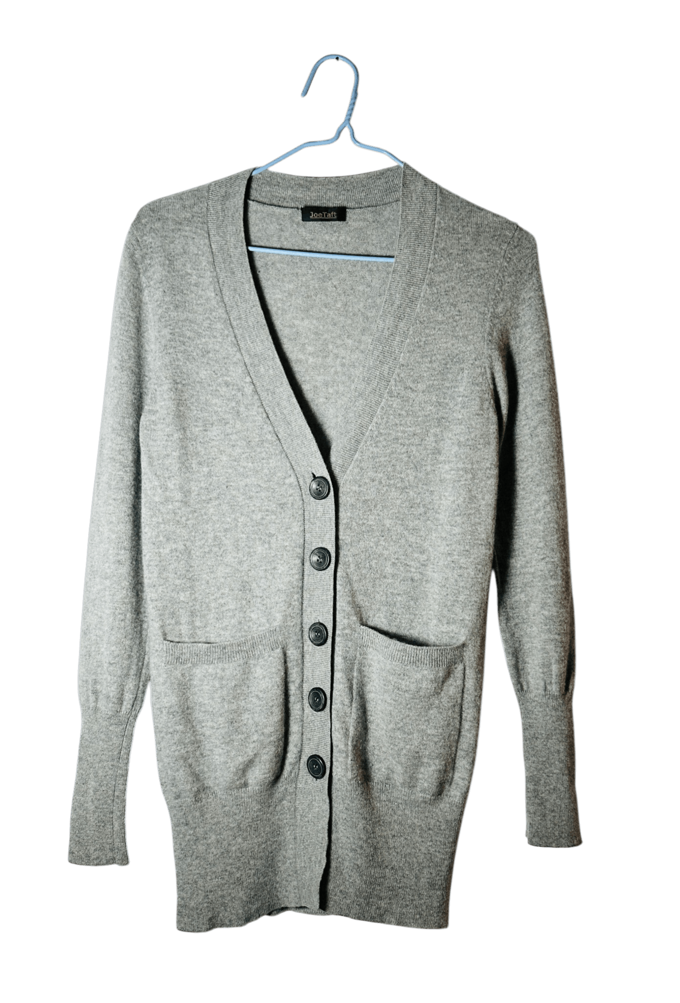 Other Joe Taft Grey Cashmere Cardigan Size S / US 4 / IT 40 - 1 Thumbnail