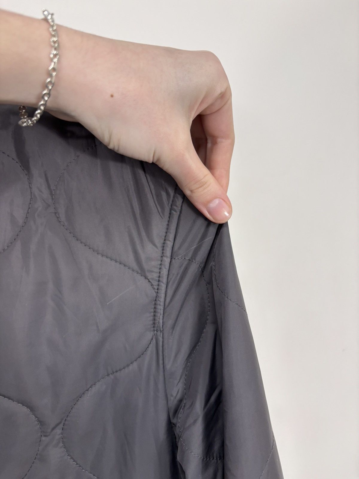 Z Zegna Z Zegna Men’s Quilted Grey Lightweight Bomber Jacket Size US M / EU 48-50 / 2 - 20 Thumbnail
