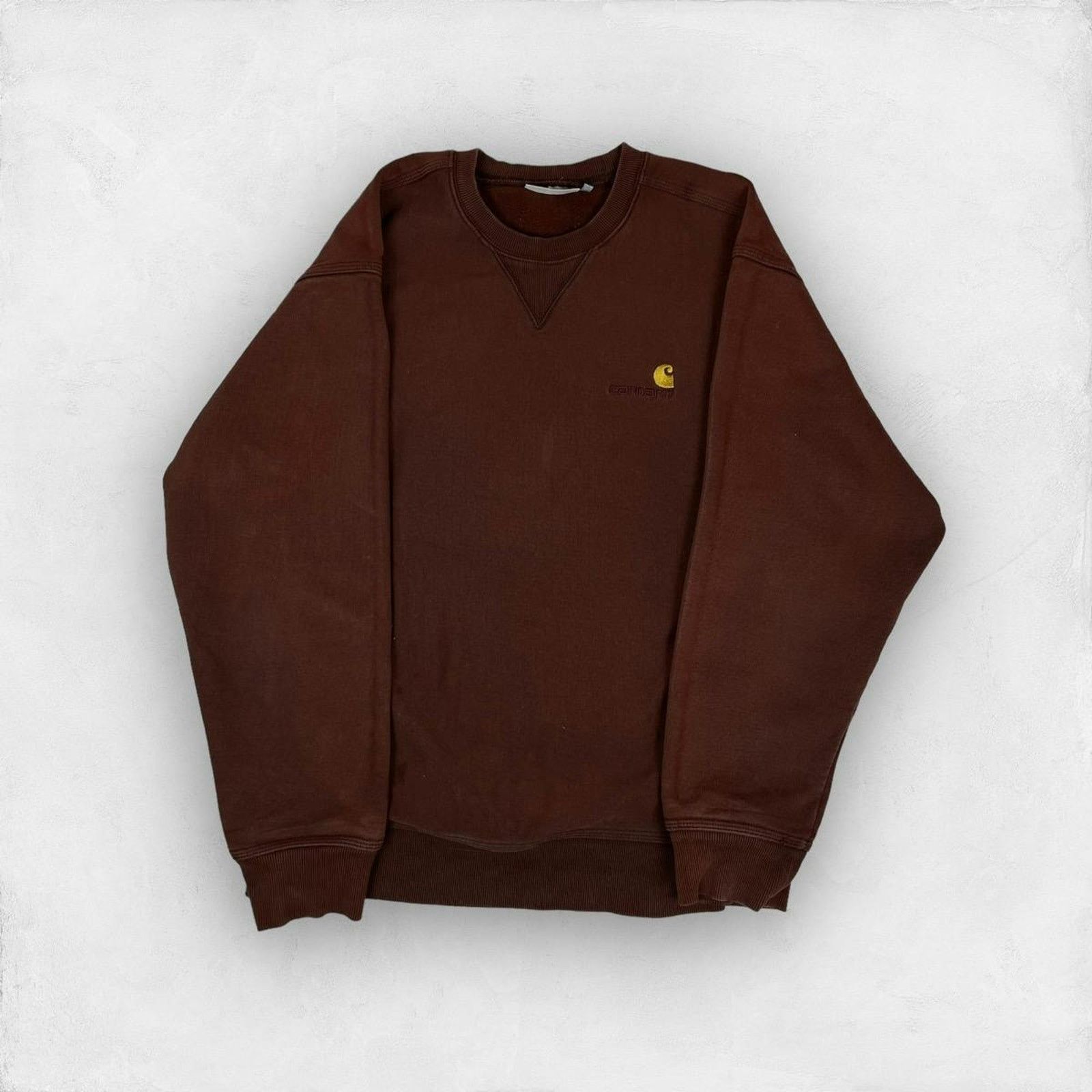 Carhartt Carhartt WIP Men's Brown Cotton American Script Sweatshirt M Size US M / EU 48-50 / 2 - 1 Thumbnail