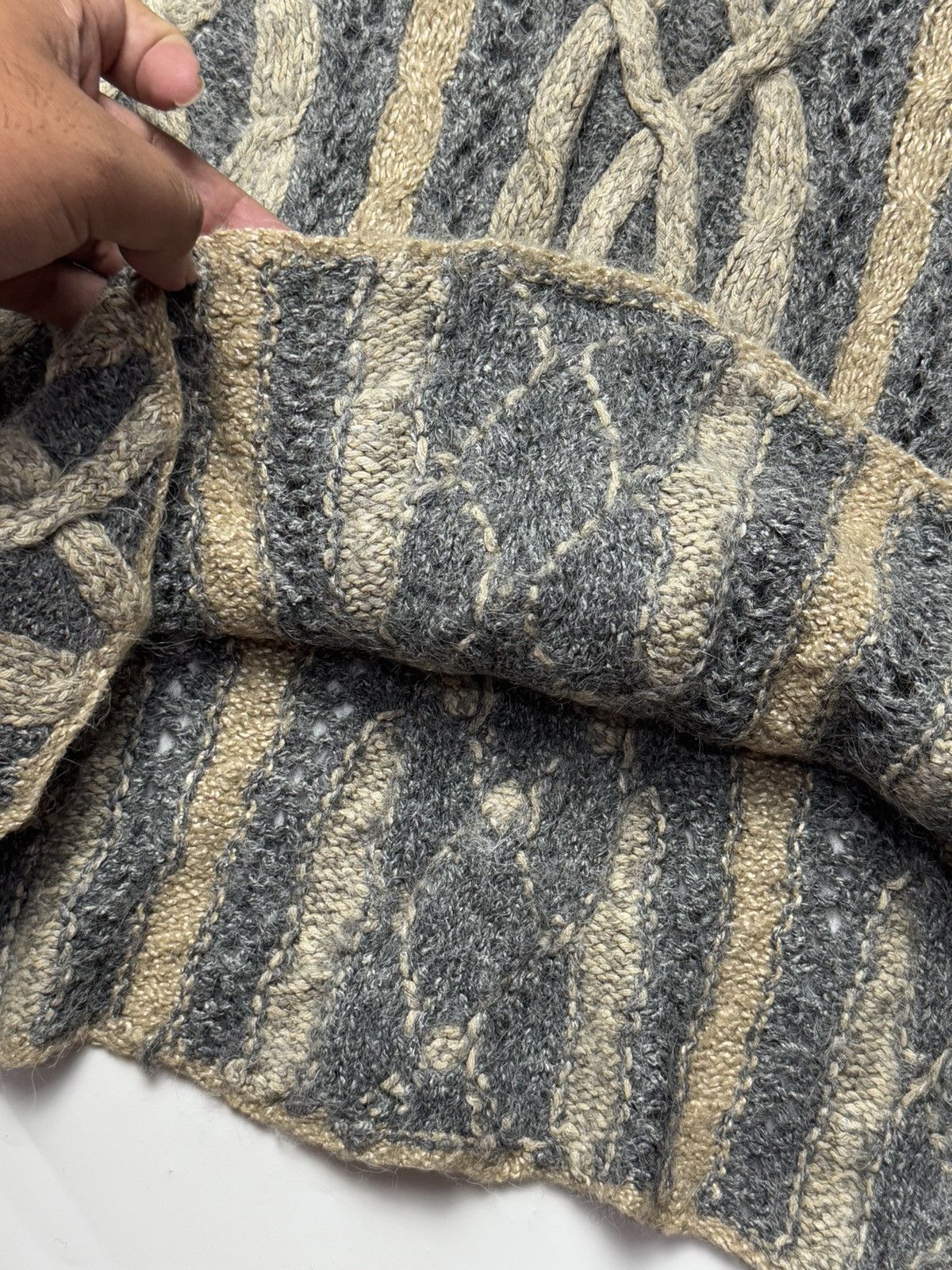 Japanese Brand Japanese Cable Knit Woll Archived Styled Size US M / EU 48-50 / 2 - 5 Thumbnail