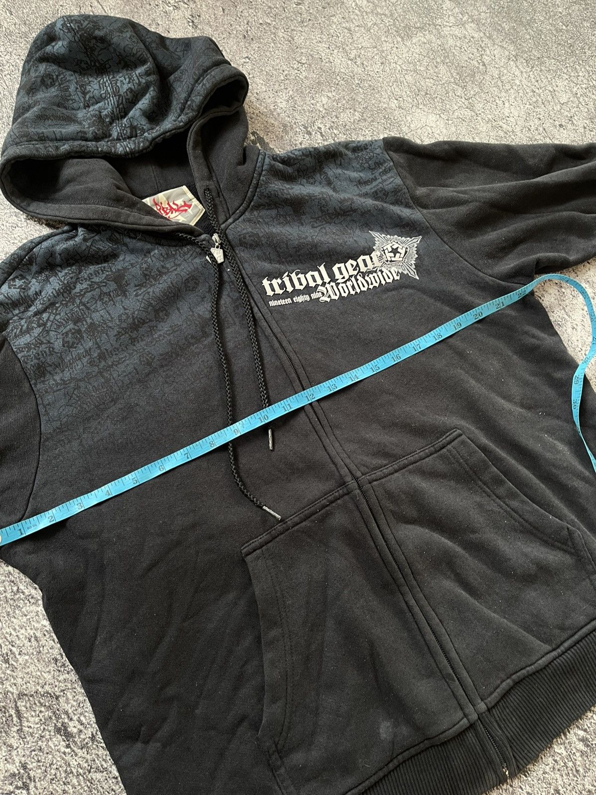 Japanese Brand Y2K Tribal Gear ifsixwasnine style ziphoodie Size US L / EU 52-54 / 3 - 9 Thumbnail