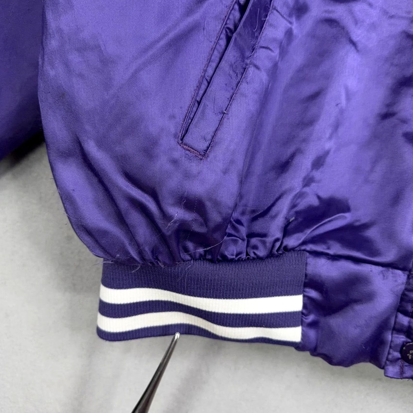 Vintage VINTAGE Nemesis Sportswear Elks Lodge Jacket Mens XL Purple Satin Varsity England? (No) Size US XL / EU 56 / 4 - 7 Thumbnail