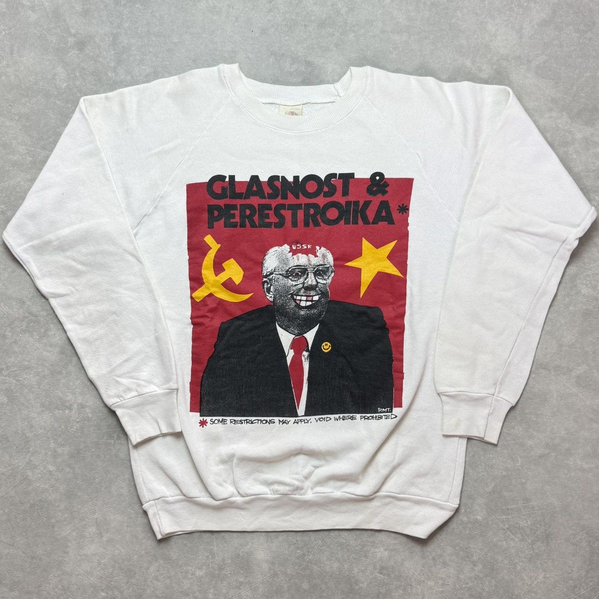 Vintage Vintage 90s Gorbachev Glasnost Perestroika Crewneck Size US L / EU 52-54 / 3 - 2 Thumbnail