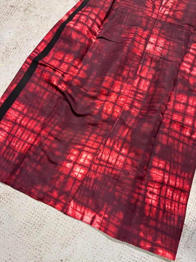 Designer × Prada × Vintage FW2010 Prada Red Silk Tartan Dress Size M / US 6-8 / IT 42-44 - 6 Thumbnail
