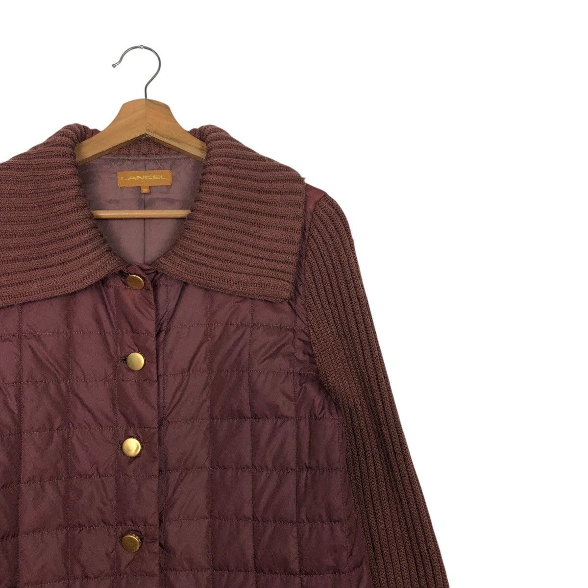 Japanese Brand × Lancel × Vintage 📌Vintage Button Jacket Lancel Quilted Design Issey Miyake Size M / US 6-8 / IT 42-44 - 7 Thumbnail