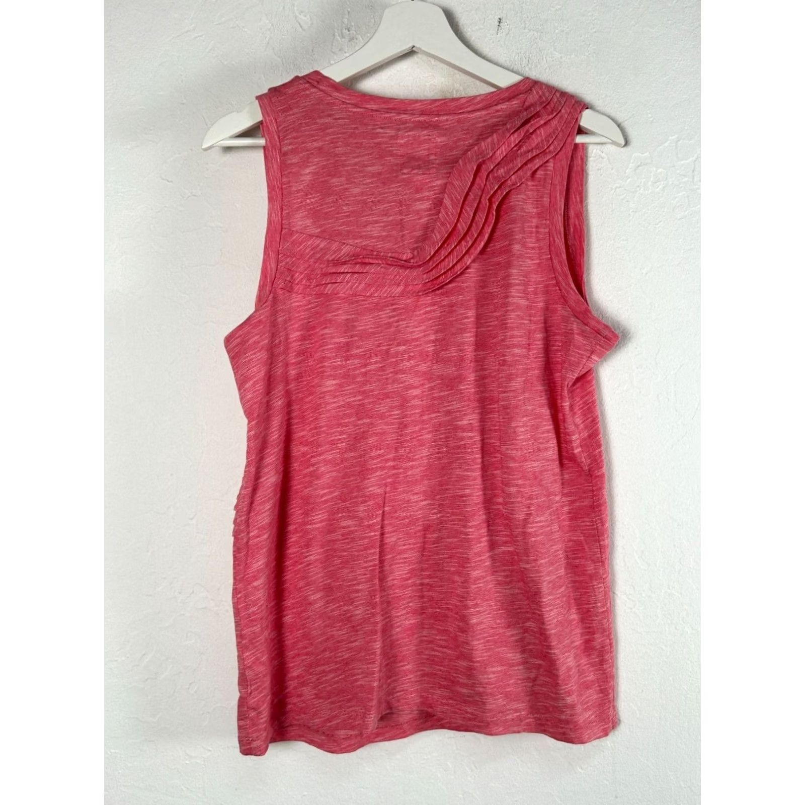 Anthropologie Little Yellow Button Anthropologie Pink Winding Road Tank Top Women's Large NWOT Sleeveless Cotton Scoop Neck Shirt Size L / US 10 / IT 46 - 3 Thumbnail