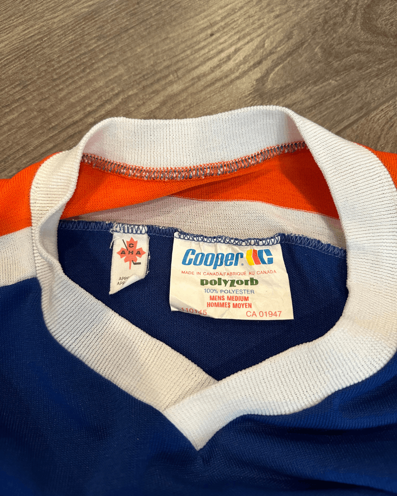 Vintage Vintage 80s Cooper Edmonton Oilers Blank Hockey Jersey - M Size US M / EU 48-50 / 2 - 6 Thumbnail