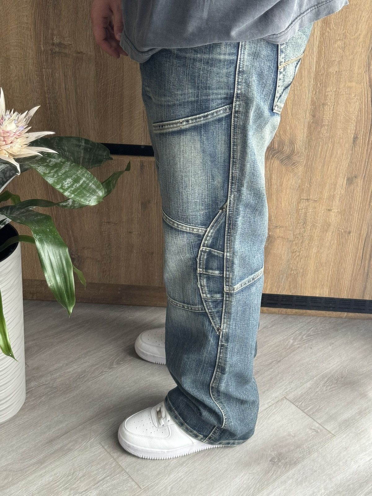Vintage × Wrangler Crazy Vintage Y2K/2000s Baggy Grunge Skater Denim Jeans Size US 36 / EU 52 - 2 Thumbnail