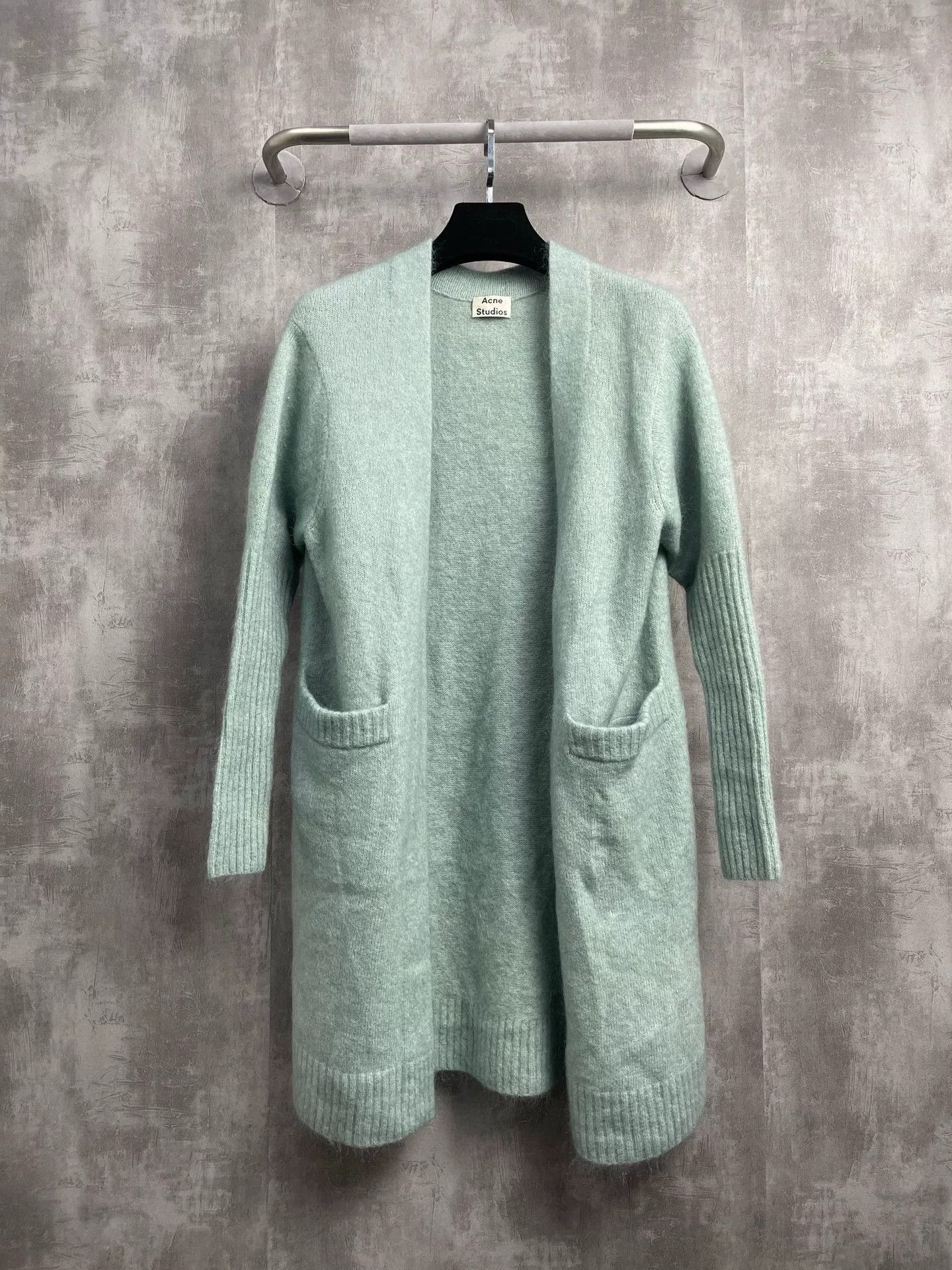 Acne Studios Acne Studios Lake Blue Mohair Cardigan Size XXS / US 00 / IT 34 - 1 Thumbnail