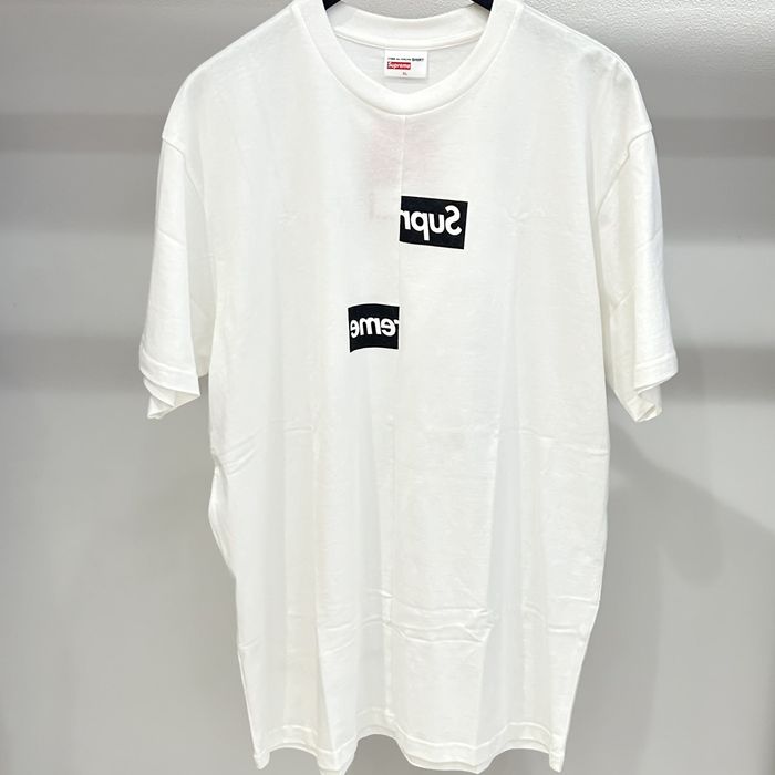 Supreme Supreme Comme des Garcons SHIRT Split Box Logo Tee White