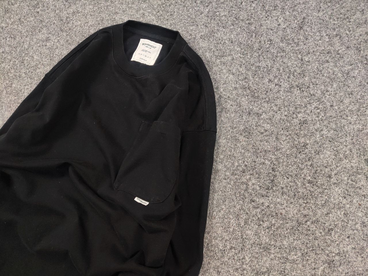 Japanese Brand Bohrhoo Japanese Oversized Black Sweatshirt Avant Garde Size US S / EU 44-46 / 1 - 5 Thumbnail