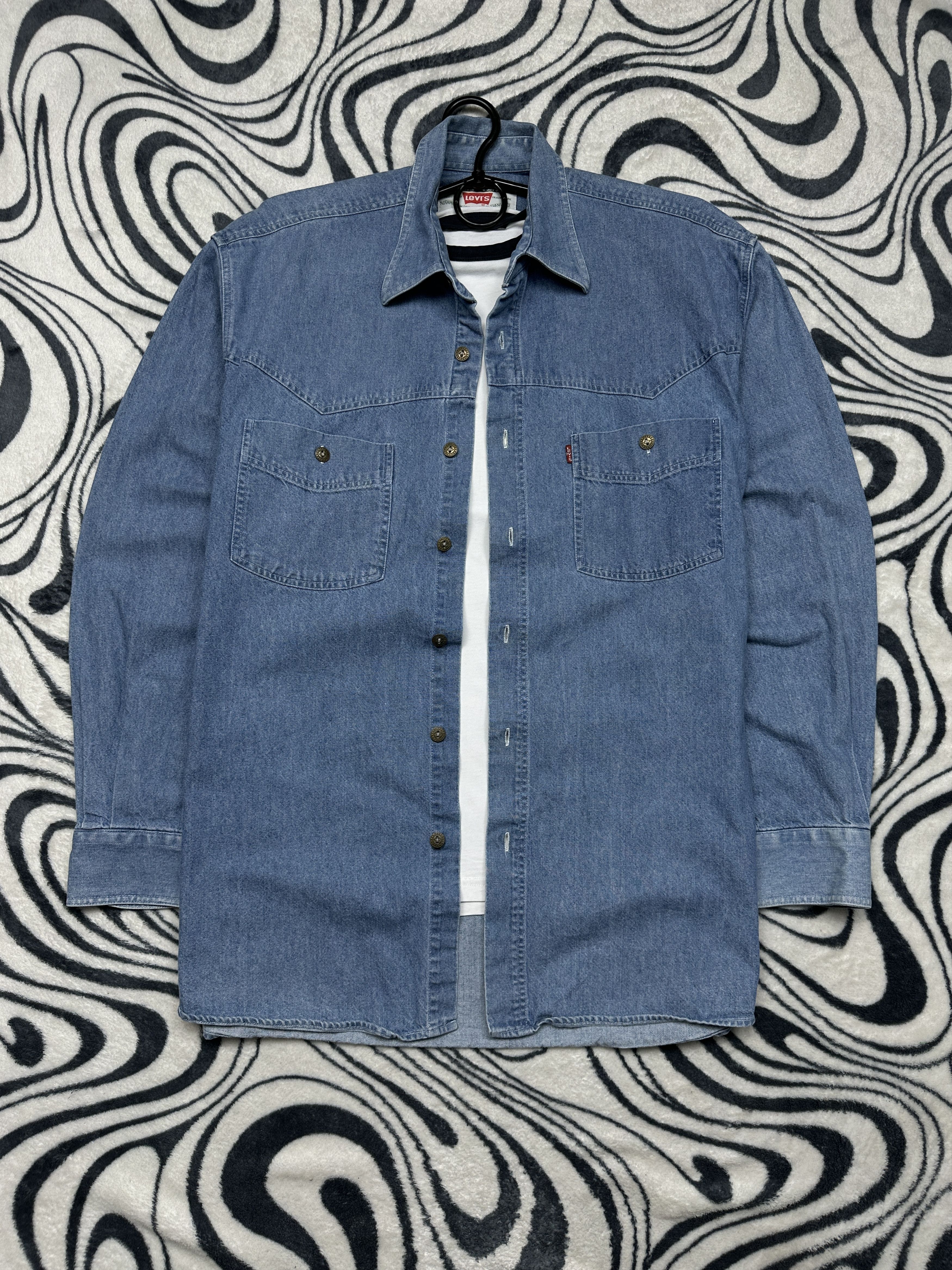 Levi's Levi's 90s Vintage Mens Denim Shirt Size US L / EU 52-54 / 3 - 1 Thumbnail