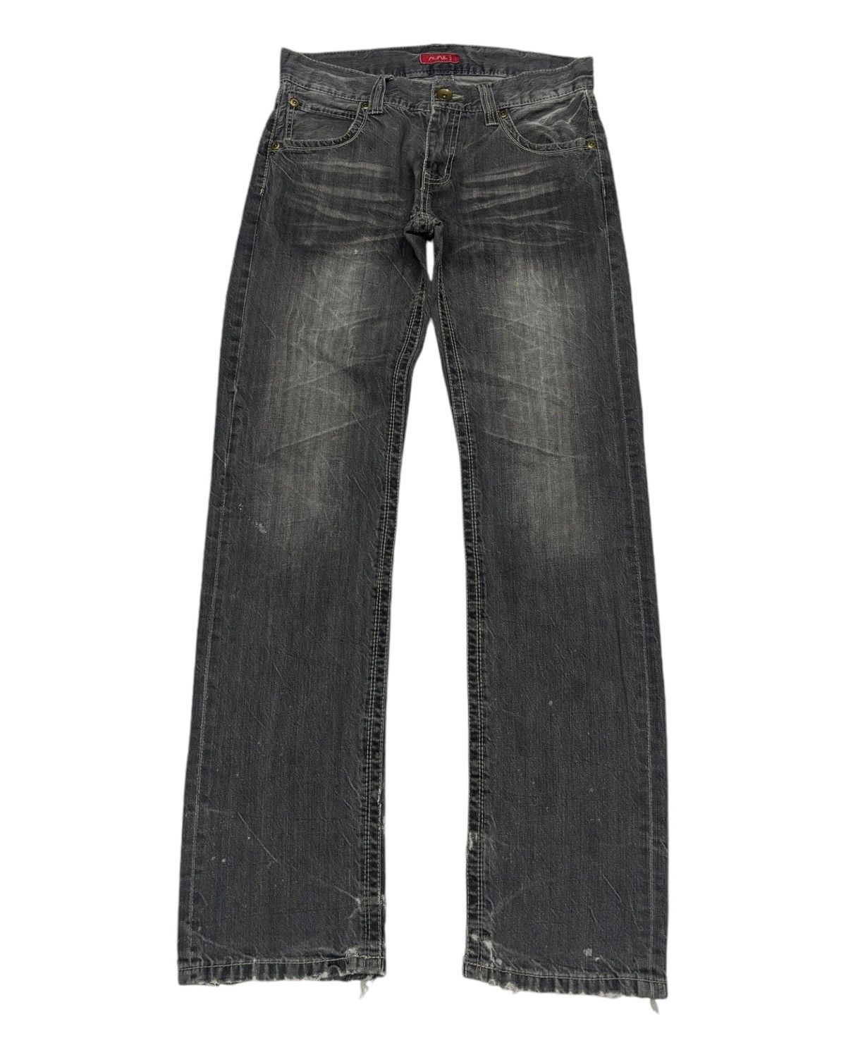 Japanese Brand 🔥AVAIL JEANS SLIM STRAIGHT DISTRESSED DENIM JEANS Size US 32 / EU 48 - 1 Thumbnail