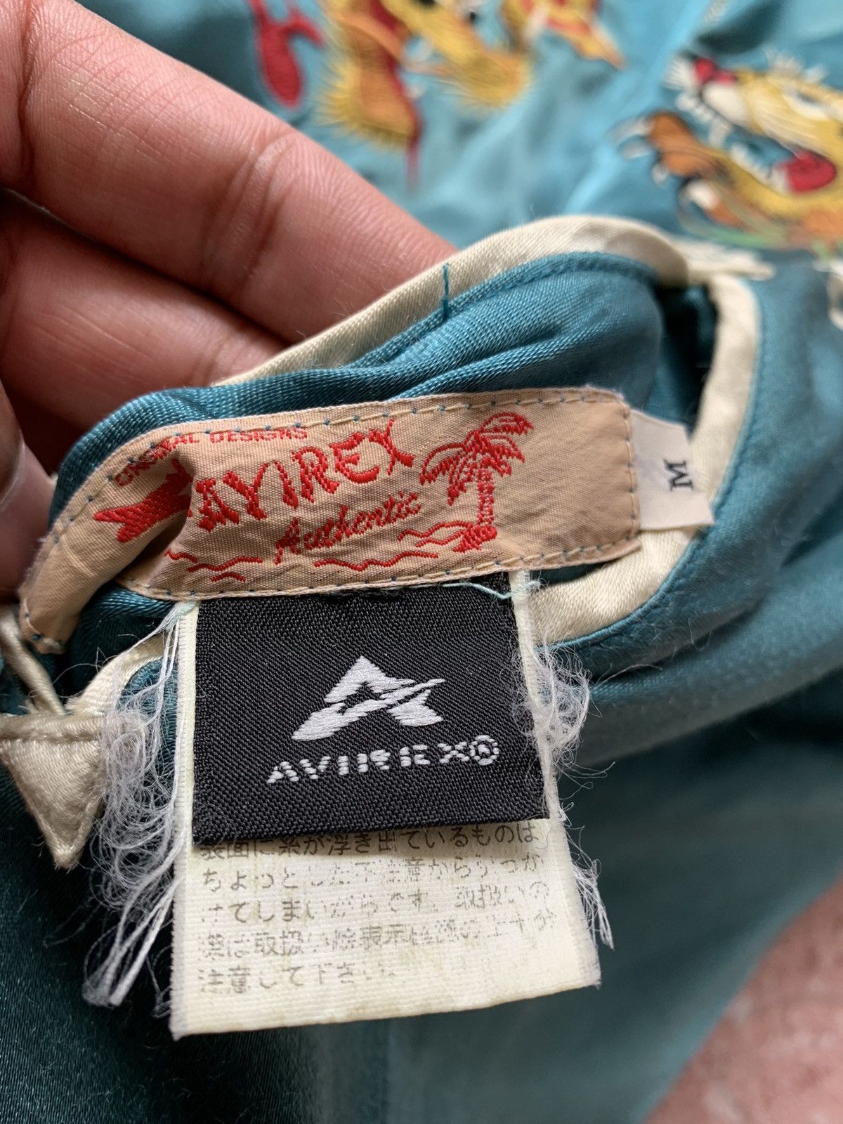 Avirex 🔥VTG AVIREX RAYON SUKAJAN JACKETS REVERSIBLE Size US M / EU 48-50 / 2 - 10 Thumbnail