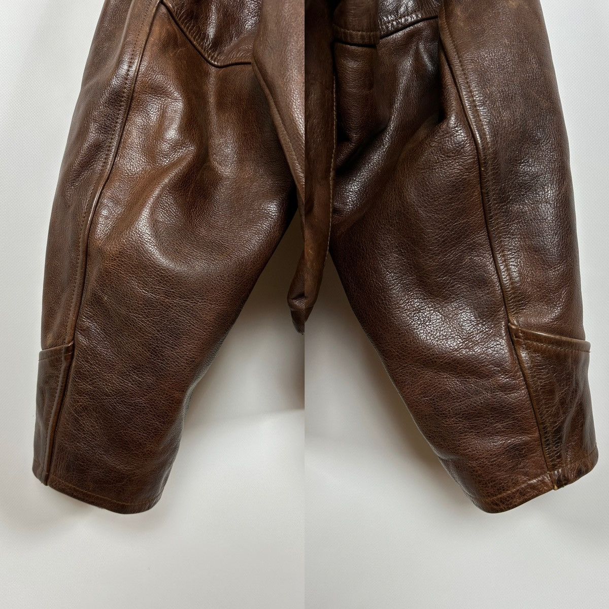 Chevignon Vintage Chevignon France A-2 Brown Heavy Leather Jacket Size US XL / EU 56 / 4 - 15 Thumbnail