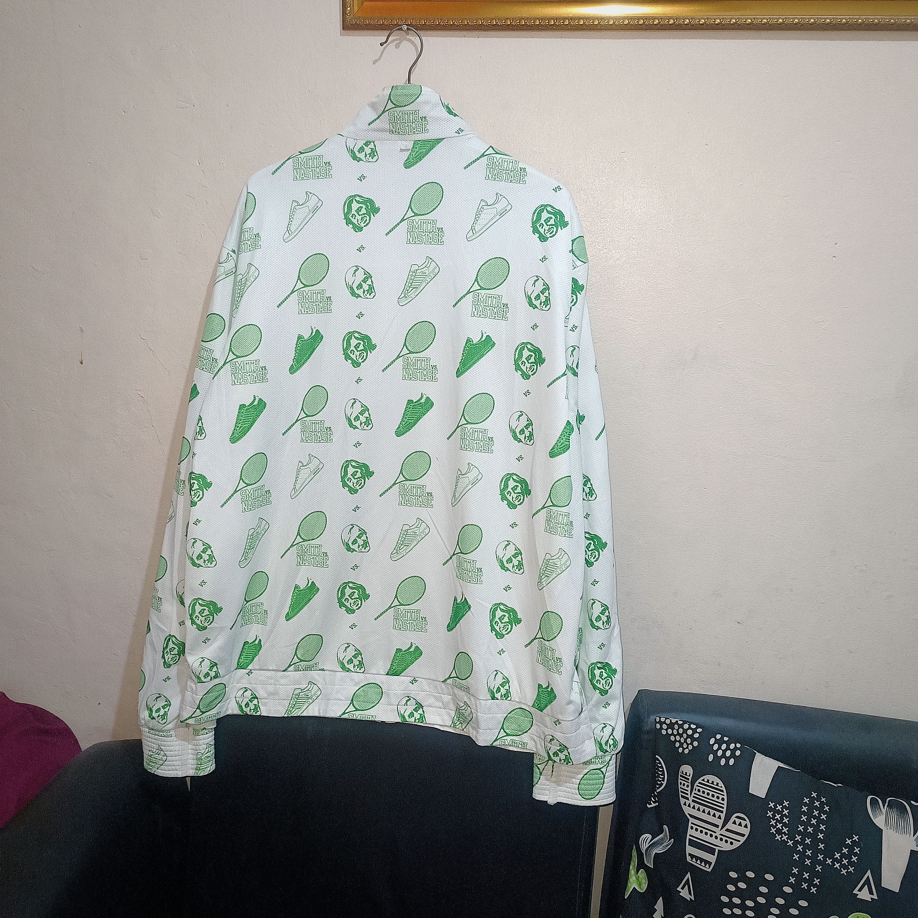 Adidas Adidas Stansmith AOP Reversible Tracksuit Jacket Size US XL / EU 56 / 4 - 8 Thumbnail