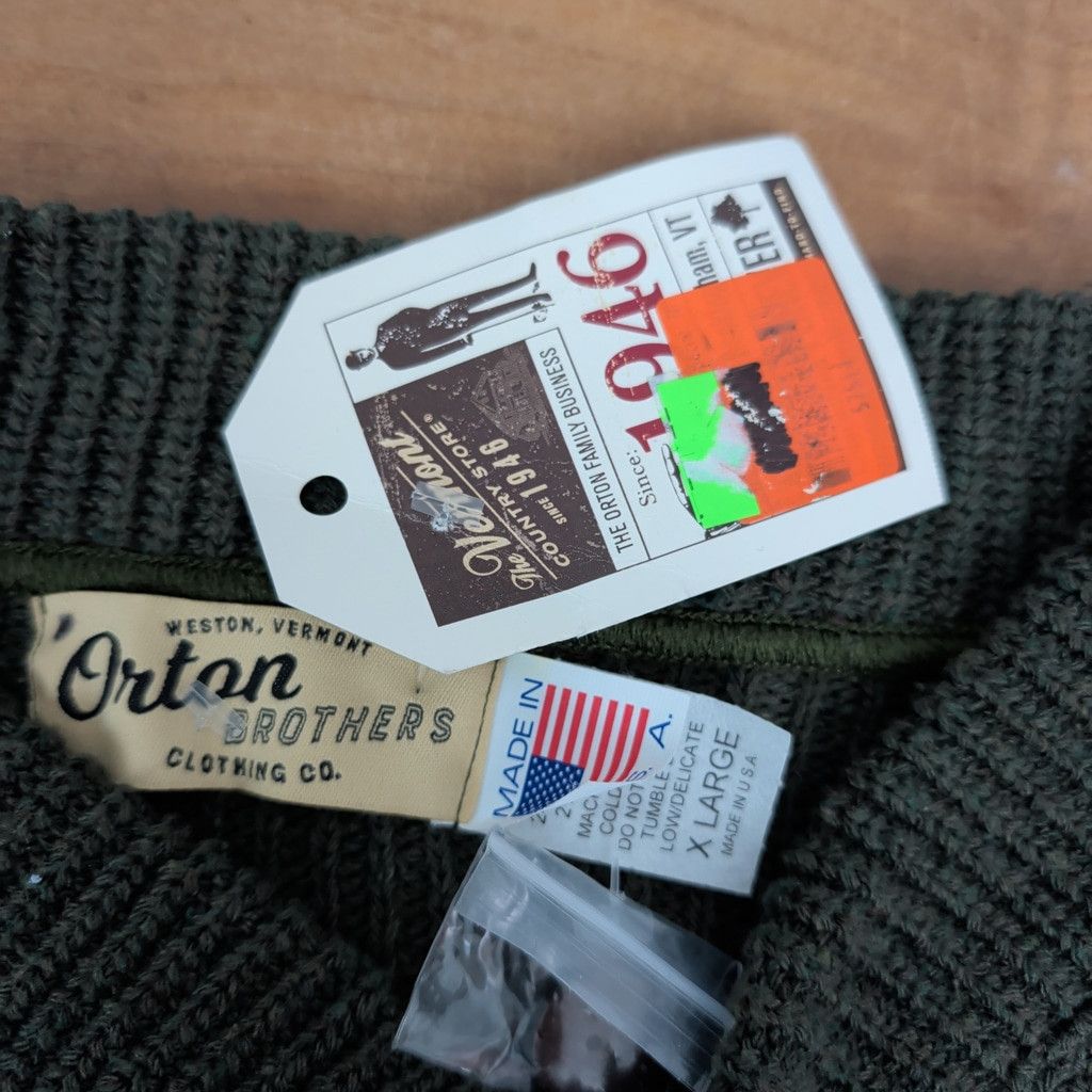 Other Men's USA Made Orton Bros Fisherman Neck Henley Sweater XL Size US XL / EU 56 / 4 - 2 Thumbnail