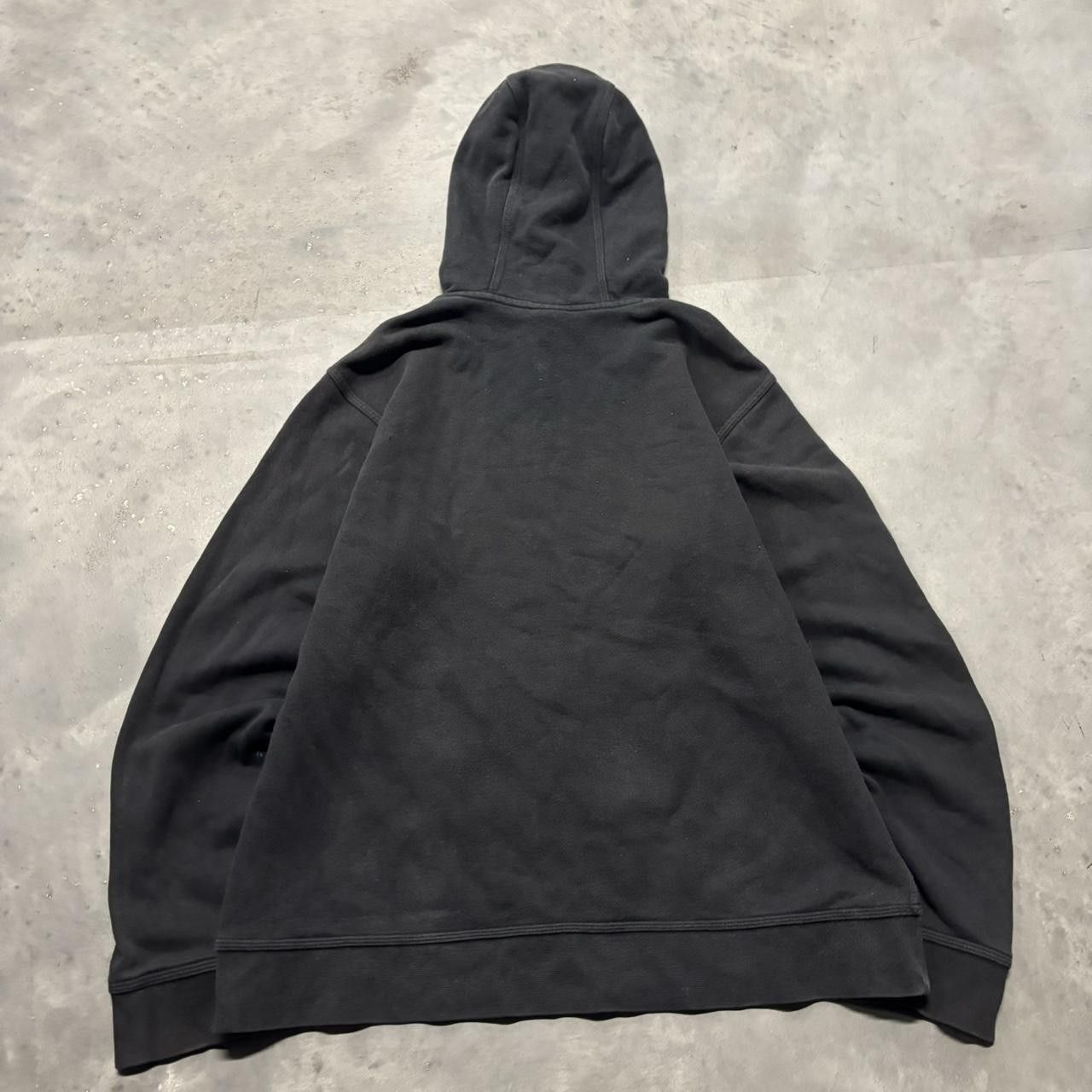 Nike × Vintage Crazy Vintage Y2K/2000s Black Nike Center Swoosh Sports Hoodie! Size US M / EU 48-50 / 2 - 7 Thumbnail