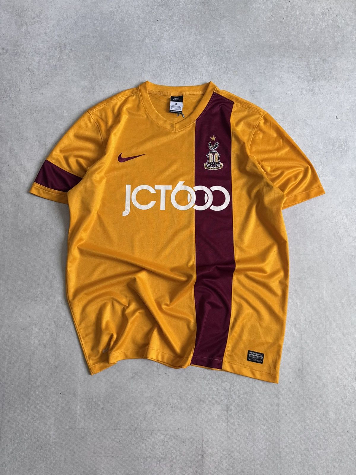 Nike Nike Bradford City 2013-14 Home Football Soccer Jersey Y2K Size US XL / EU 56 / 4 - 1 Thumbnail