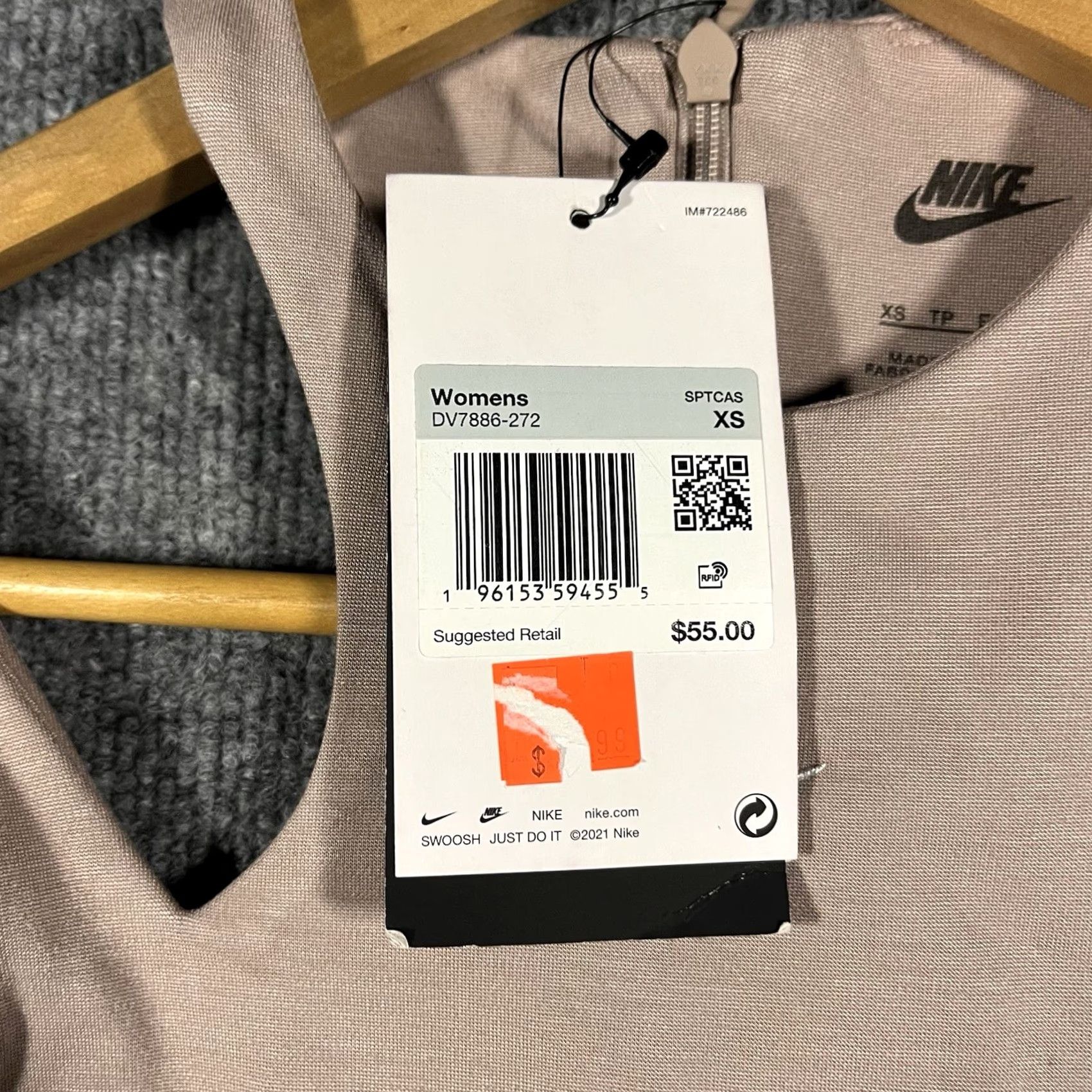 Nike Nike Sportswear Essential Bodysuit Tank Women XS Multicolor Crew Neck Zip Sleeveless Breathable Lightweight Activewear NWT Size XS / US 0-2 / IT 36-38 - 6 Thumbnail