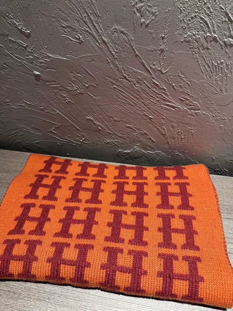 Hermes Hermes Cashmere Logo Scarf Beautiful Quality-2506 Size ONE SIZE - 2 Thumbnail