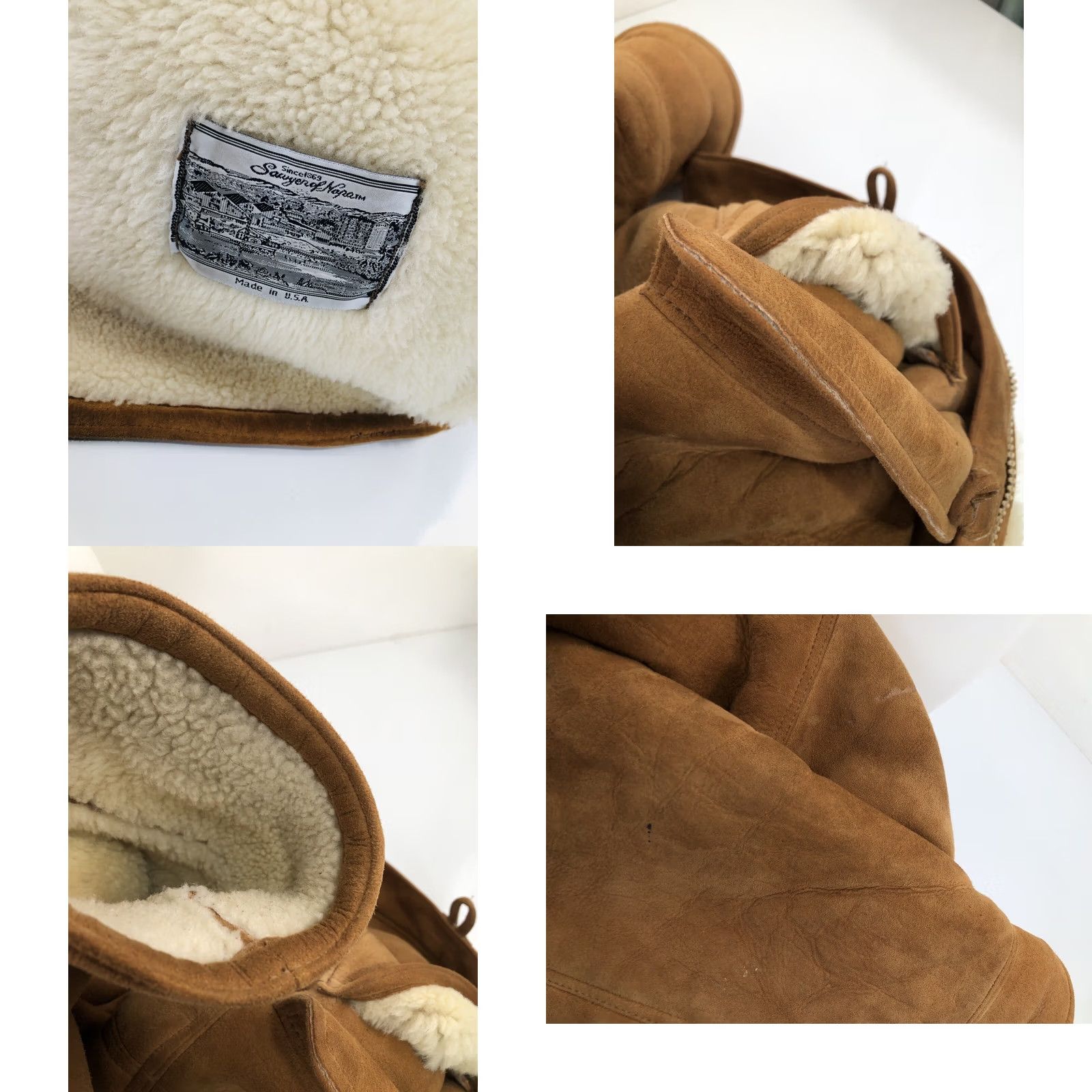 Banana Republic BANANA REPUBLIC Ranch Leather Shearling Jacket S Mens Brown Vintage Sawyers Napa Size US S / EU 44-46 / 1 - 9 Thumbnail