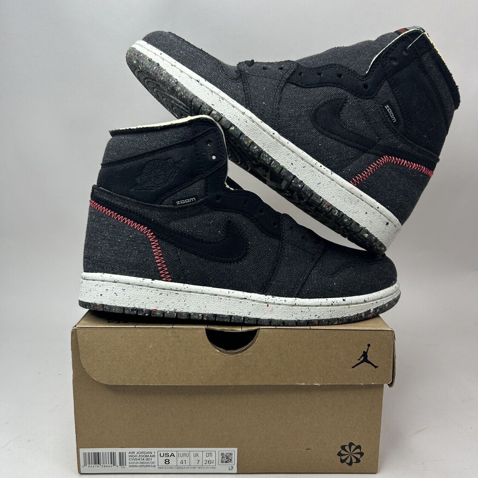 Jordan Brand Nike Air Jordan 1 Retro High Zoom “Crater/Space Hippie” 2023 Size US 8 / EU 41 - 1 Thumbnail