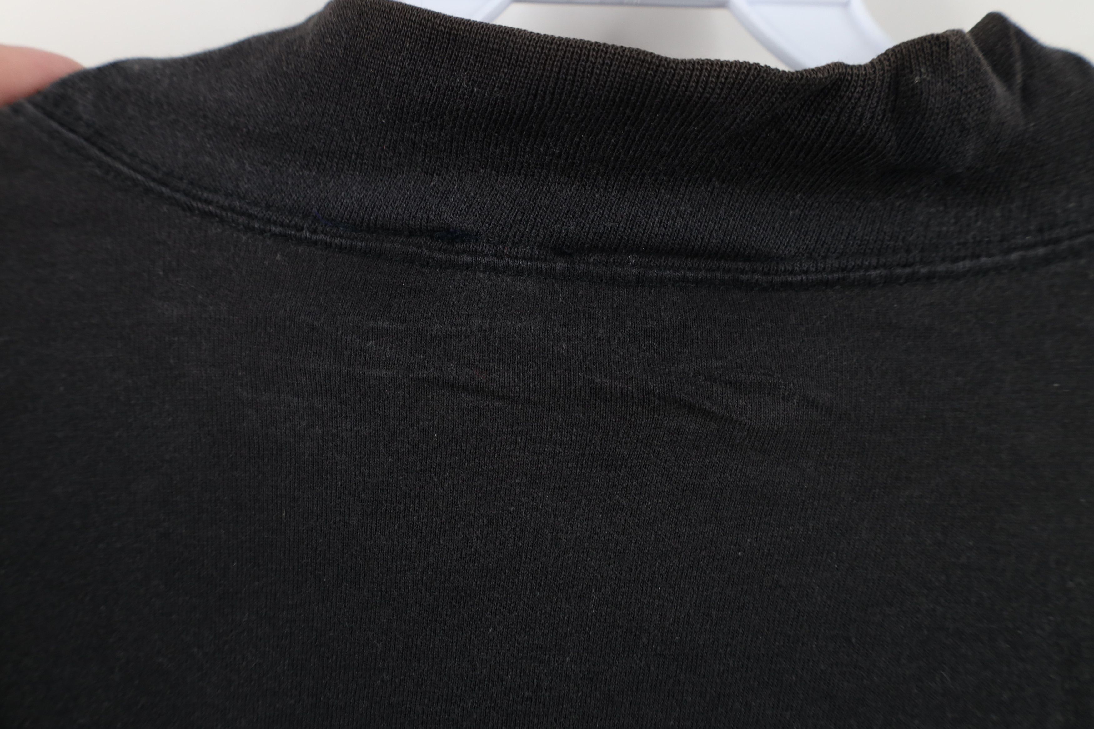 Vintage Vintage 90s Streetwear Blank Baggy Mock Neck T-Shirt Black Size US L / EU 52-54 / 3 - 10 Thumbnail