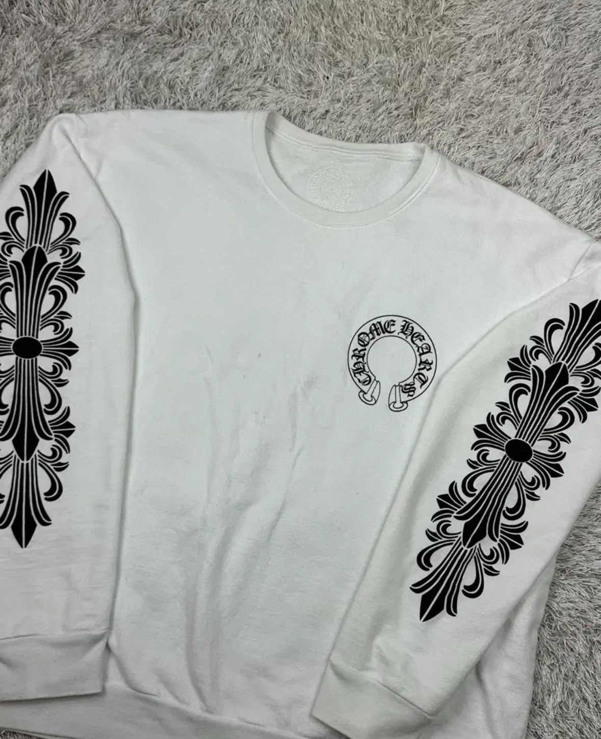 Chrome Hearts Horseshoe Sweatshirts / White Size US L / EU 52-54 / 3 - 1 Thumbnail
