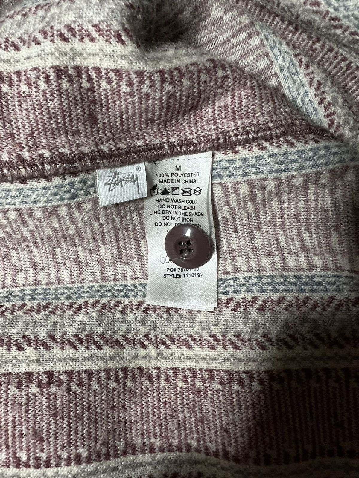 Stussy Stussy Striped Sherpa Shirt Size US M / EU 48-50 / 2 - 8 Thumbnail