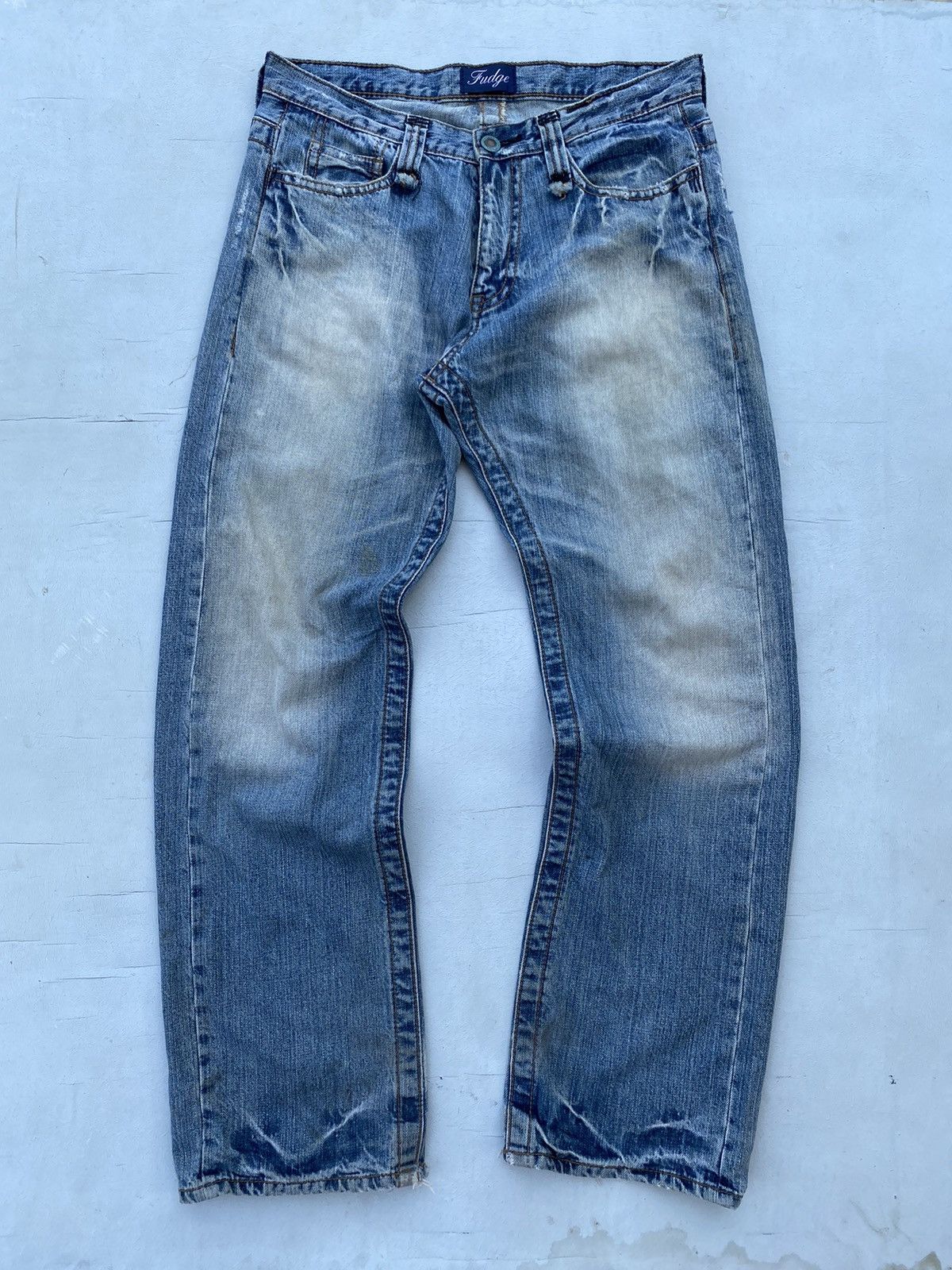 If Six Was Nine × Japanese Brand Fudge Distressed Denim Pants Size US 34 / EU 50 - 2 Thumbnail