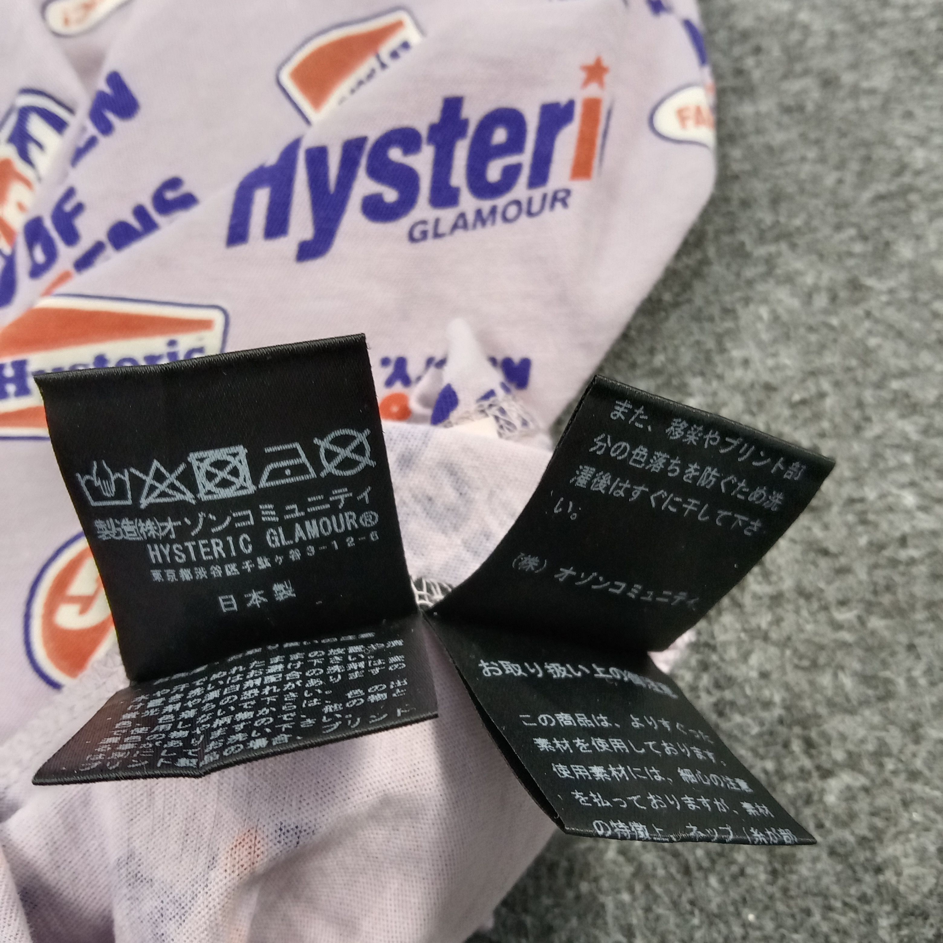 Hysteric Glamour × Japanese Brand × Vintage Hysteric Glamour Japanese Brand Full Printed Tshirt Size XS / US 0-2 / IT 36-38 - 7 Thumbnail