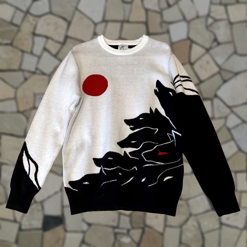 Vintage Saiyre Blood Moon Wolves Sweater Size Small Long Sleeve Size S / US 4 / IT 40 - 1 Thumbnail