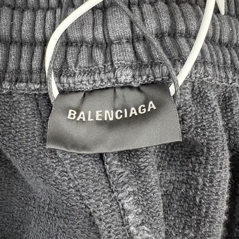 Balenciaga Balenciaga size S Black Distressed Washed Drawstring Short Size US 27 - 5 Thumbnail